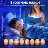 Galaxy Projector Light for Bedroom Star Projector Dinosaur Egg Night Lights for Kids Room with White Noise Bluetooth Speaker Timer and Remote Room Decor Gifts for Girls Boys Birthday.