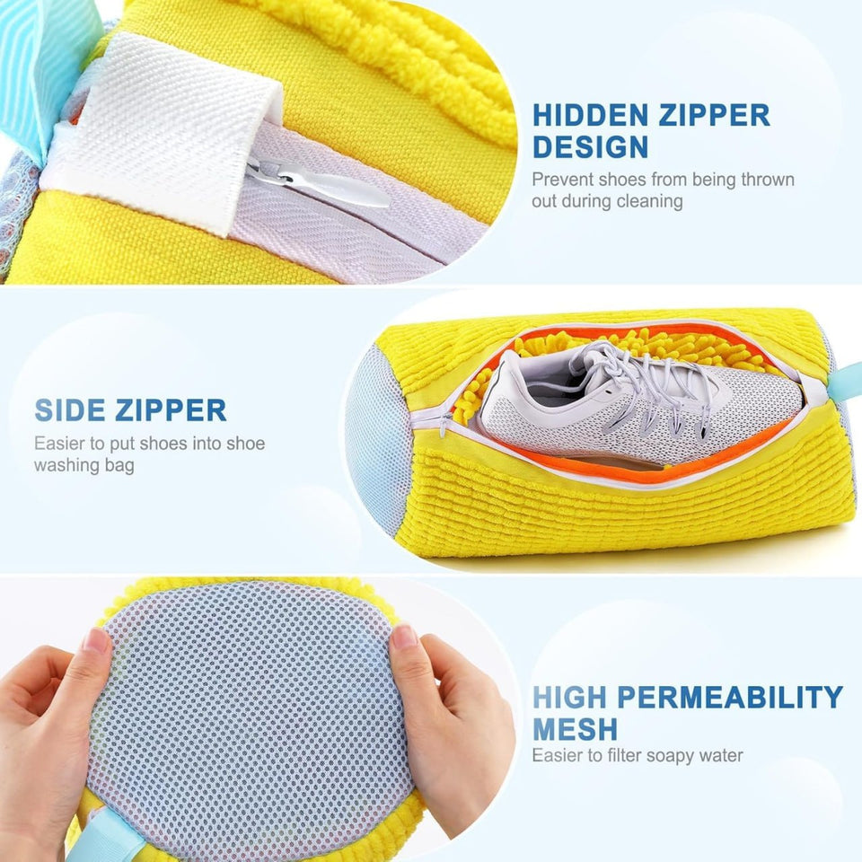 Shoe Laundry Bags for Sneakers, Reusable Shoe Cleaning Bag for All Shoe Sizes(Laundry shoe bag)