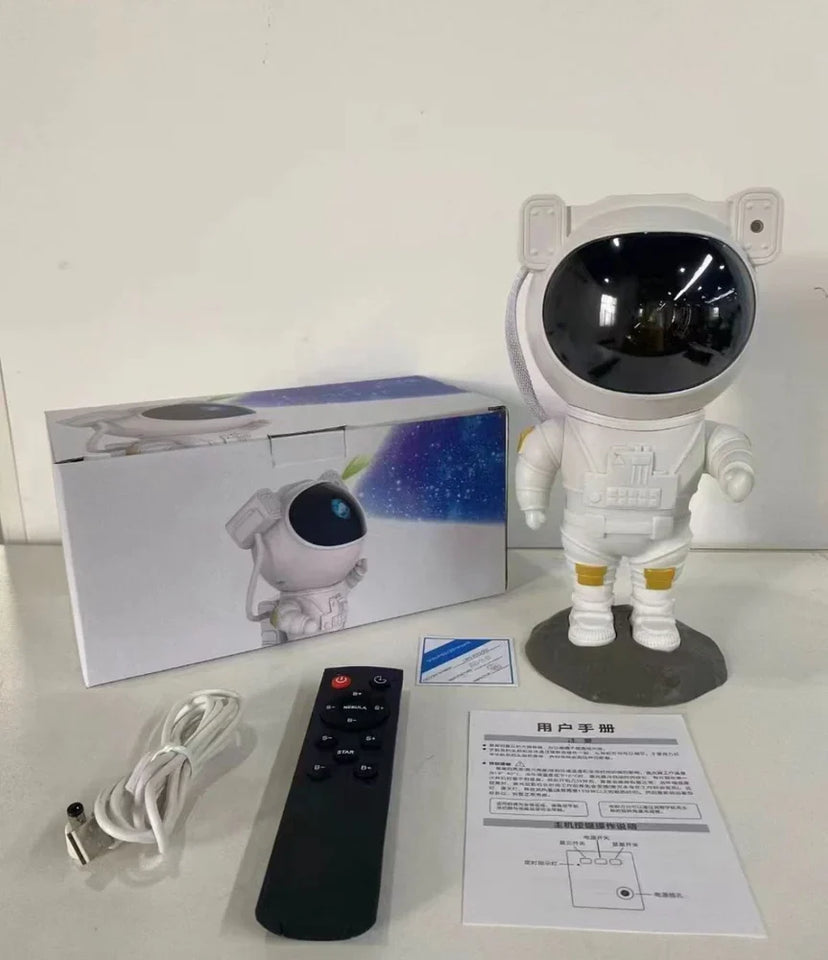 Astronaut Galaxy Projector with Remote Control - 360° Adjustable Timer Kids Astronaut Nebula Night Light, for Gifts, Baby Adults Bedroom, Gaming Room, Home and Party (Corded Electric)