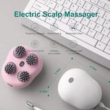 Electric Head,Scalp Massager | Advance Red Light Therapy for Boost Hair Growth, Hair Fall Control, Scalp Therapy | 3 Speed Mode Handheld,Portable,Scalp Scratcher Body Massage for Hair Growth,Deep Clean & Stress Relaxation