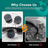 Electric Head,Scalp Massager | Advance Red Light Therapy for Boost Hair Growth, Hair Fall Control, Scalp Therapy | 3 Speed Mode Handheld,Portable,Scalp Scratcher Body Massage for Hair Growth,Deep Clean & Stress Relaxation