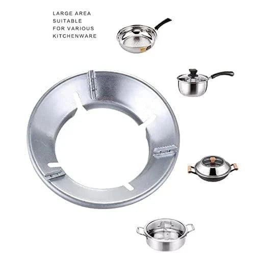 Gas Saver Burner Stand Gas Chula Burner Gas Saver Stand Jali Ring TrendTek Fire & Windproof Energy Saving, Gas Chula Support Stand 4 Legs Supported for Indian Gas