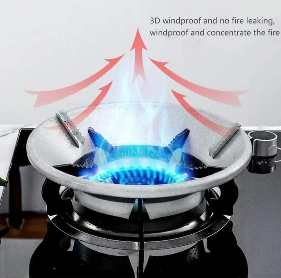 Gas Saver Burner Stand Gas Chula Burner Gas Saver Stand Jali Ring TrendTek Fire & Windproof Energy Saving, Gas Chula Support Stand 4 Legs Supported for Indian Gas