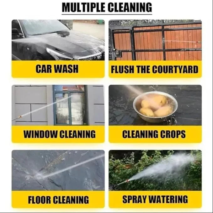 Cordless Portable Wireless Pressure Washer Gun 48V 12000mah High Pressure Water Gun for Car Wash Bike Washing Cleaning| Adjustable Nozzle and 5M Hose Pipe