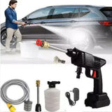 Cordless Portable Wireless Pressure Washer Gun 48V 12000mah High Pressure Water Gun for Car Wash Bike Washing Cleaning| Adjustable Nozzle and 5M Hose Pipe