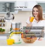 Electric Citrus Juicer, Rechargeable Juicer Machine with USB Cable