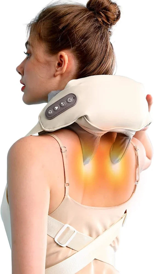 Neck and Back Massager, Neck Massager with Heating, Body Massager for Body Aches and Pains Relief, Electric Wearable 5D Cervical Neck Massage Machine for Deep Tissue Neck, Back, Shoulders, Waist and Legs